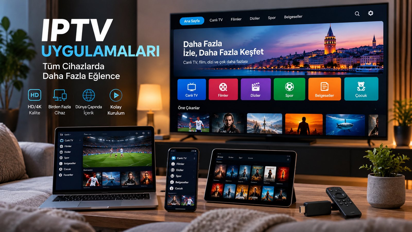 IPTV uygulamaları 2026 Smart TV ve Android TV için en iyi seçenekler